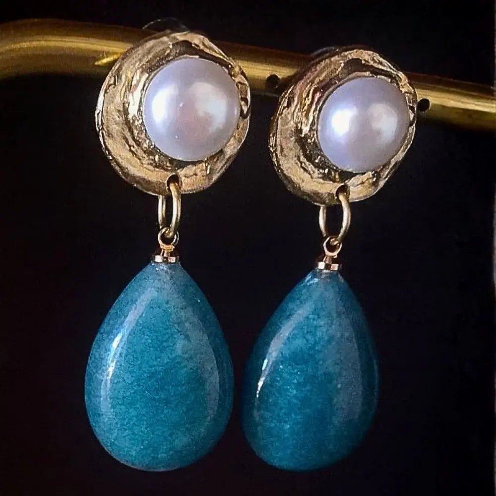 Drop blue, Bronzo, Amazzonite