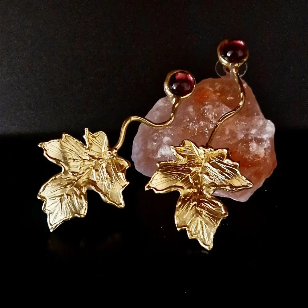 Foglie, Bronzo e tormaline