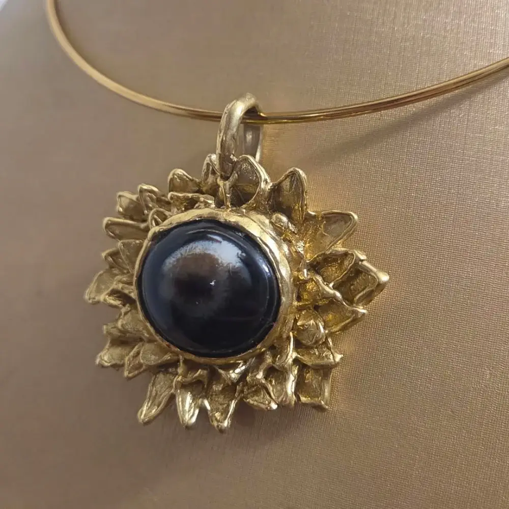 Occhio di Shiva, Bronzo e agata Botswana